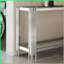 Table basse peu encombrante en verre trempé avec structure en acier inoxydable, facile à nettoyer-673861445-673861442