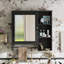 Armoire de rangement murale de salle de bain, armoires à pharmacie avec grande porte miroir-480185503