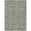 Tapis d'intérieur lavable à motif floral gris 10 pi x 14 pi