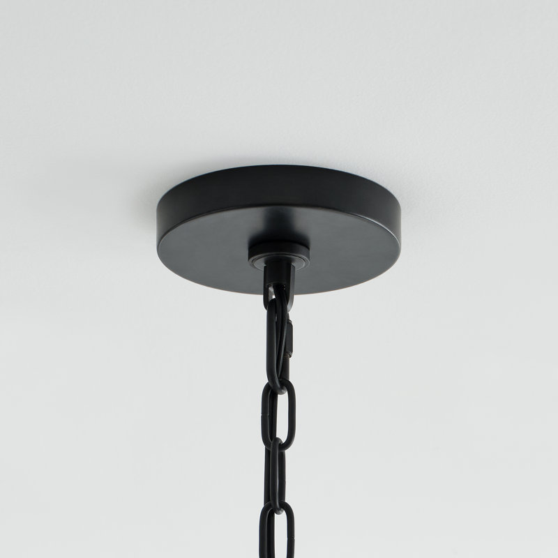 Stassi 4-Light Chandelier, 26.875" H x 32" W x 32" D, Aged Iron, 4 Lights