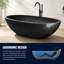 Baignoire autoportante 74,6 po x 39,8 po-121308674