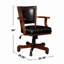 Fauteuil en cuirette avec roulettes