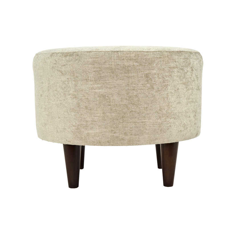 Trenton Upholstered Ottoman, Sterling