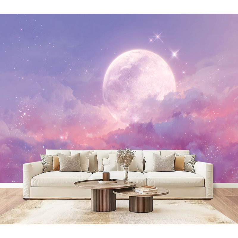 Papier peint autocollant Boho Dreamy Cloud, L 96 po x l 69 po