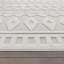Tapis intérieur / extérieur en polypropylène tissé à la machine Jamesen crème-1366820791