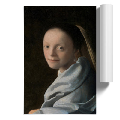 Study of a Young Woman by Johannes Vermeer - Frameless Print