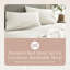 Draps 100% coton biologique - Taille réelle - Draps certifiés biologiques GOTS avec une densité de tissage de 500 fils et un tissage en satin de coton confortable qui devient plus doux à chaque lavage - Ensemble de luxe 4 pièces (naturel, double)-252166249-217642044