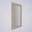 Miroir rectangulaire en bois massif rustique sculpté à la main - 36 po x 72 po