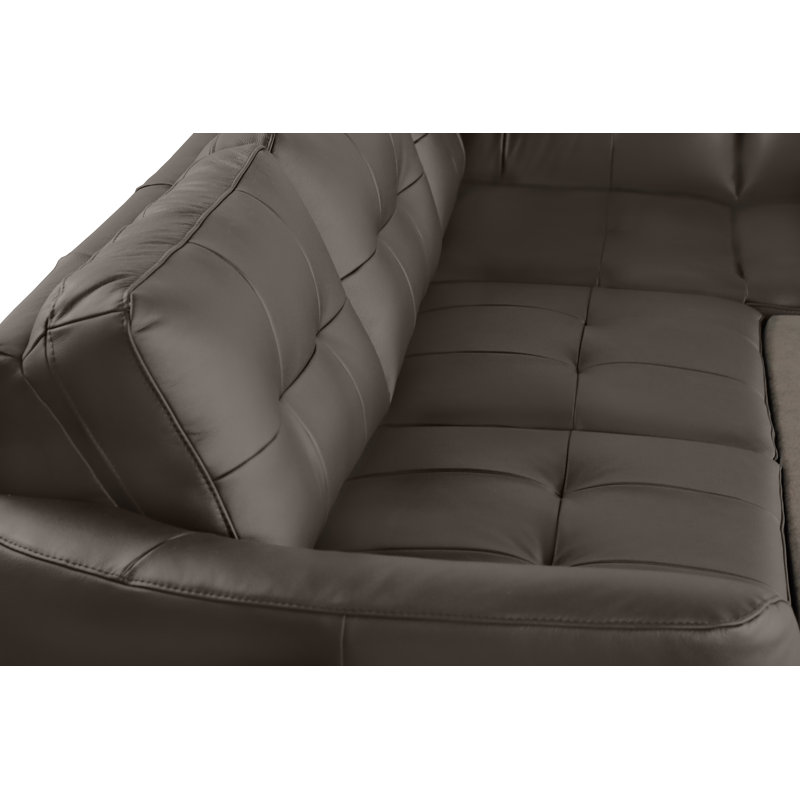 Hunnewell Sleeper Corner Sofa, Right Hand Facing, Dark Brown