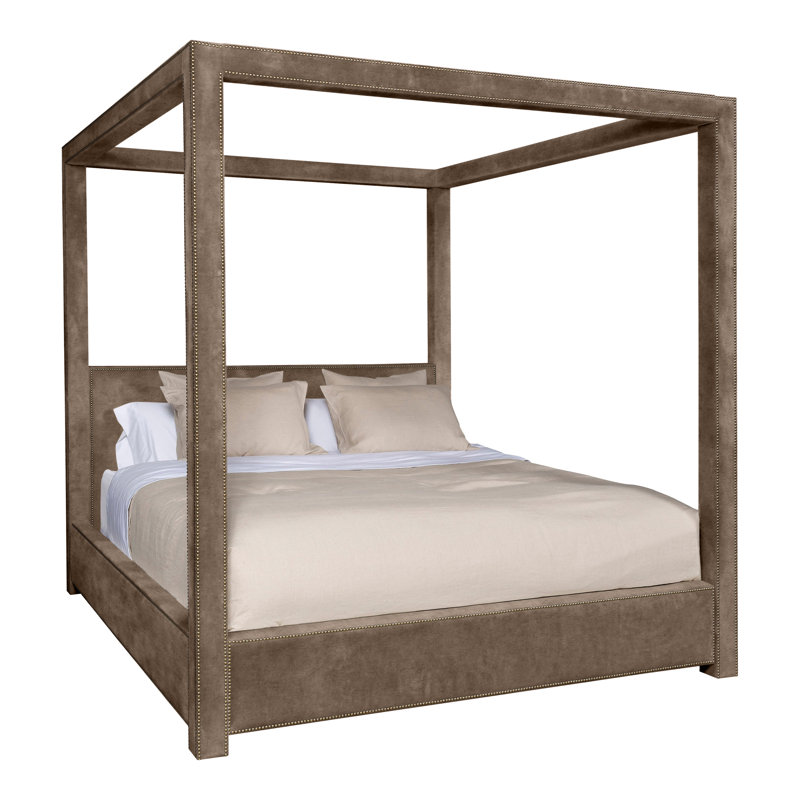 Eastwood By Thom Filicia Upholstered Canopy Bed, Tuck Linen, No, California King