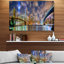 New York, Manhattan, paysage urbain avec nuages, reproduction de photo sur toile tendue-26194002-33186829