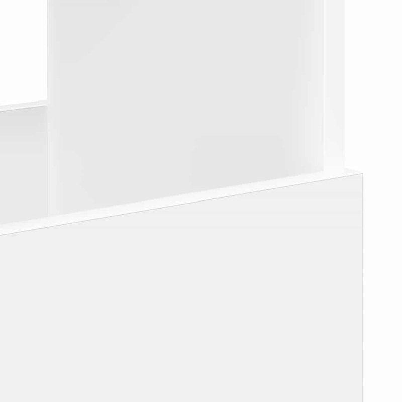 Wood Free Standing Magazine Rack, White