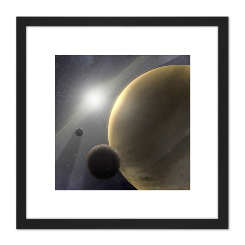 Space NASA Gas Giant Planets Form Quickly Illustration - Single Picture Frame Print