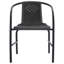 Fauteuil empilable en teck Gryselda-594460613