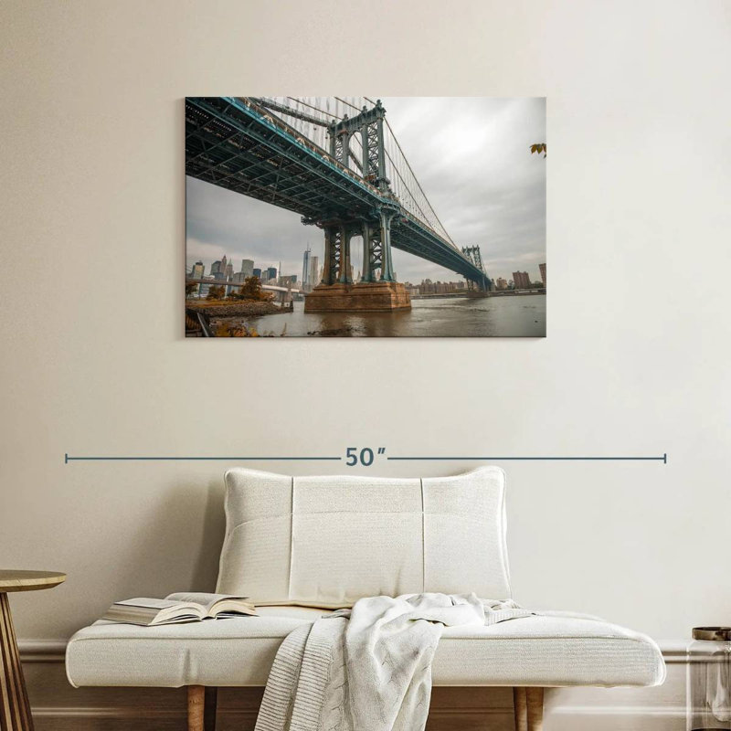 Couvert Manhattan Bridge NY, H 24 po x l 36 po