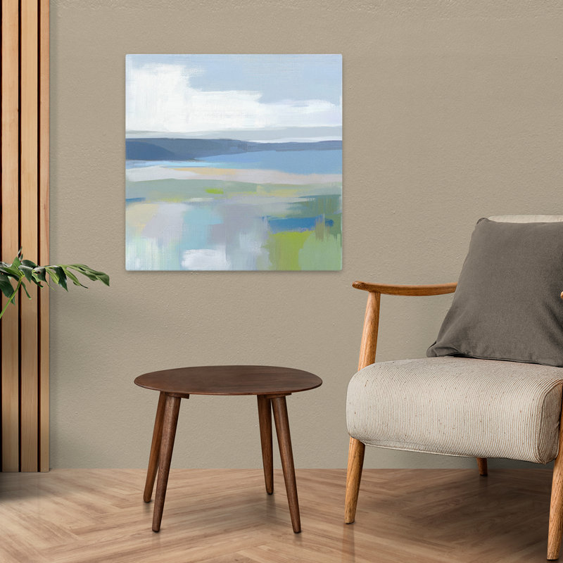 (Gc005-A) Quiet Cove I, art contemporain, H 24 po x l 24 po