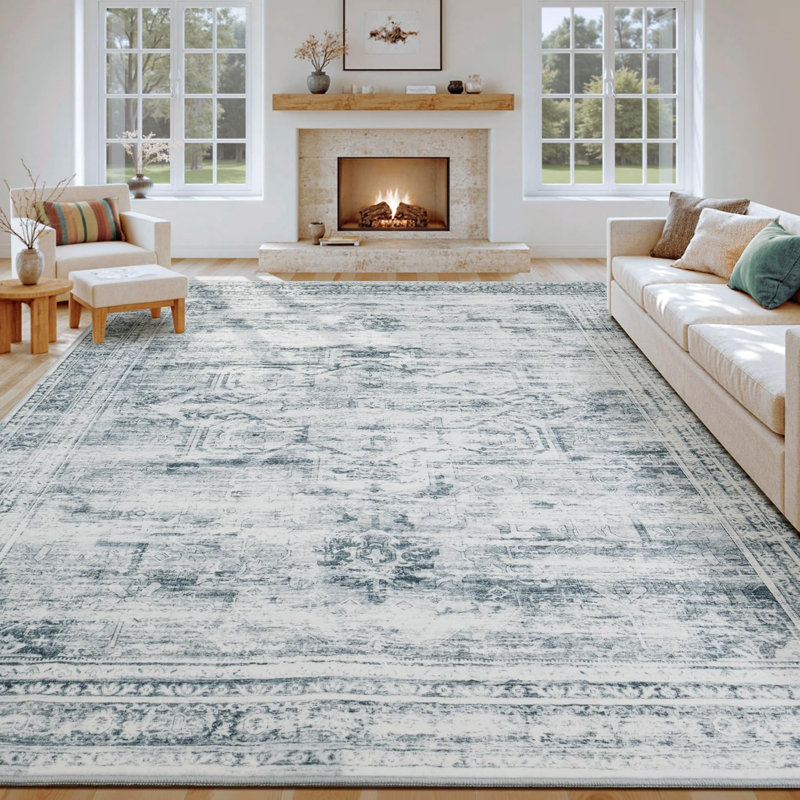 Tapis gris neutre 9 'X 12'