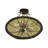 Canalou Glass Semi Flush Mount
