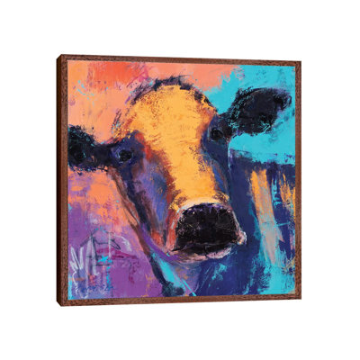 Purple Cow 1 Piece Painting on Canvas