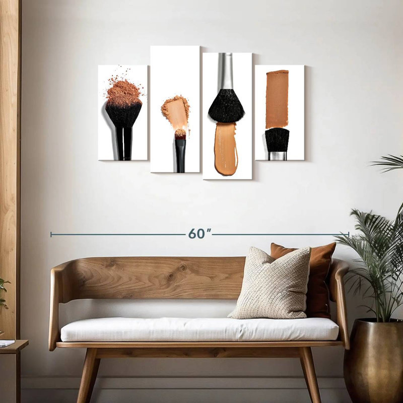 Shuttleworth Foundation Makeup Brushes, 27" H x 43" W