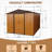 8Ft X 10Ft Outdoor Metal Storage Shed With Metal Floor Base-123283134-123283138