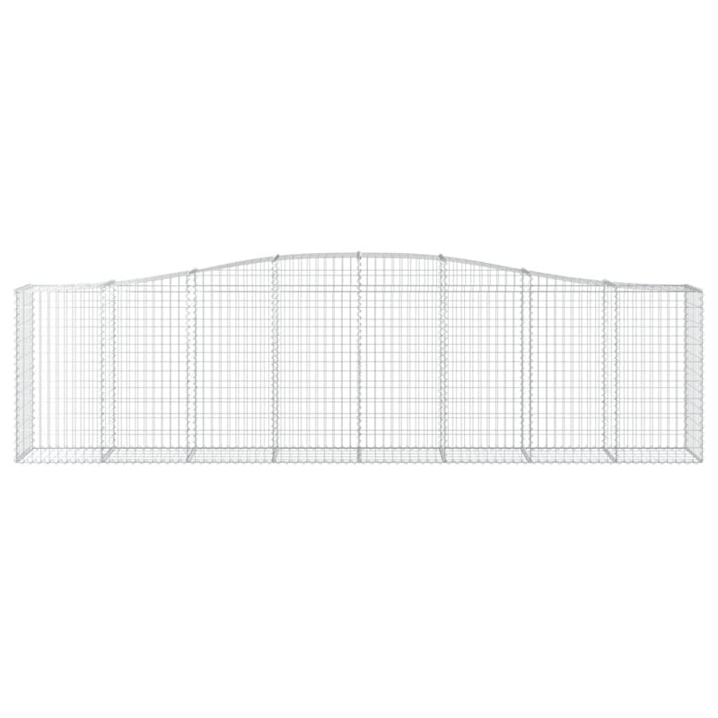 Anitia 120cm H x 400cm W Silver Metal Fence Panels Included