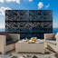 Stylish Metal Privacy Screen for Outdoor Use,Ideal for Patio and Garden-129172716