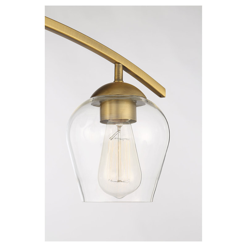 Storrs 4-Light Dimmable Vanity Light in Natural Brass, Natural Brass