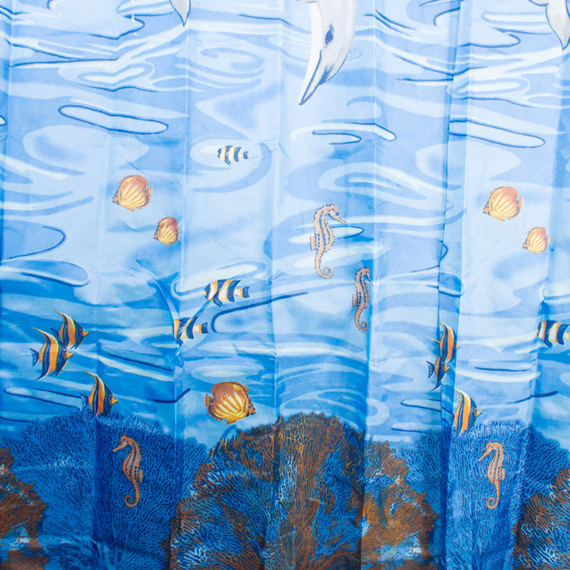 Textile Dolphin Shower Curtain