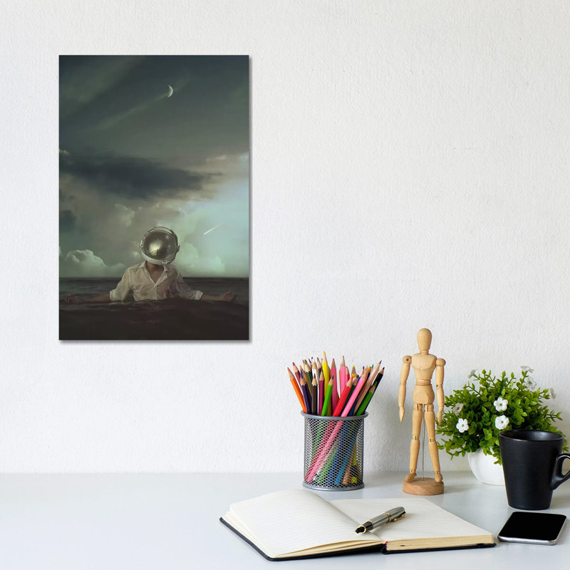 Ashore by Rob Hakemo - Print on Canvas, Wrapped Canvas, 20.32 cm H x 30.48 cm W