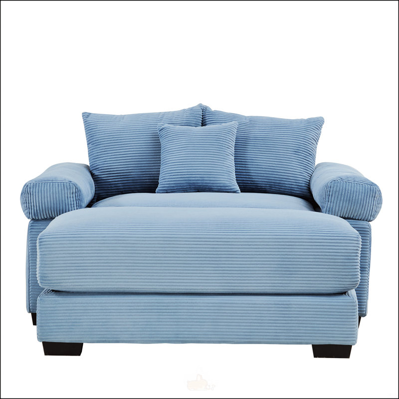 Canapé modulaire surdimensionné 54,3 po Cloud, Bleu