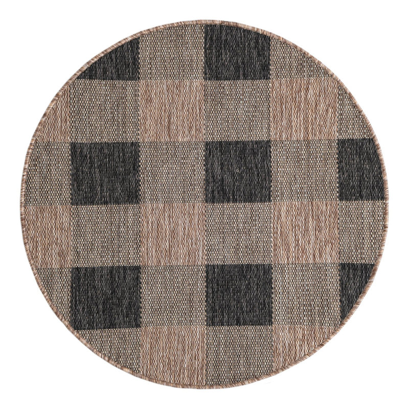 Tapis intérieur / extérieur Talih, Rond 3 pi 3 po