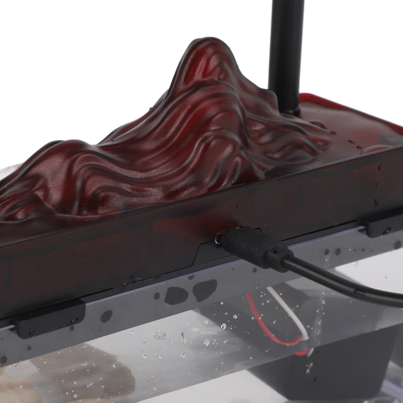 Fontaine de table USB à jet d'eau récurrente en plastique pour salon