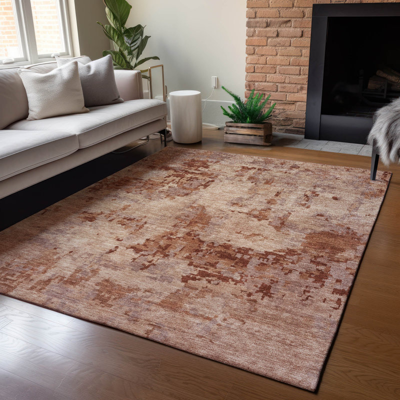 Machine Washable Indoor/Outdoor Earleville ACN2360 Casual Rug, Rectangle 9' x 12'