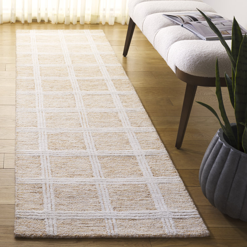 Tapis Turah 103 orange / ivoire, Tapis de couloir 2 pi 3 po x 8 pi