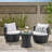3PC PE Rattan Chat Set
