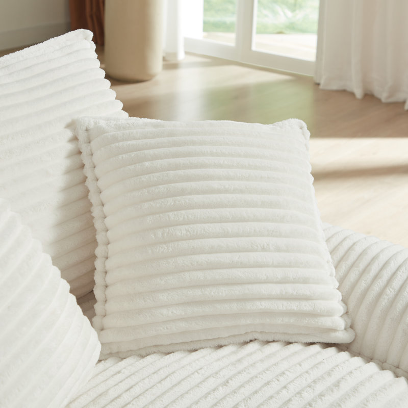 Chaise longue surdimensionnée avec repose-pieds - Fauteuil inclinable très large, White