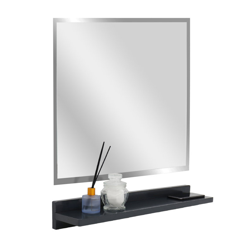 Ensemble de tablettes de recharge sans fil Caoimhlin, 32 po x 23,50 po, Gris foncé