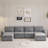 Chenille Modular Sectional Sofa,U Shaped Reversible Couch,Free Combination