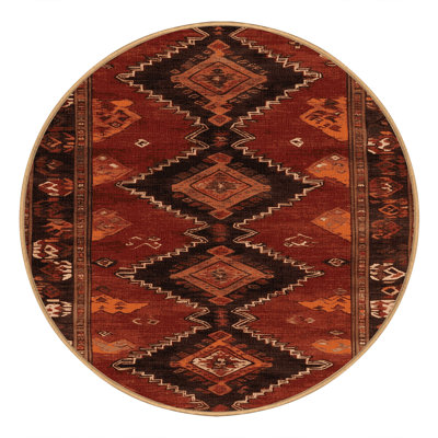 Tapis brun turc lavable à la machine