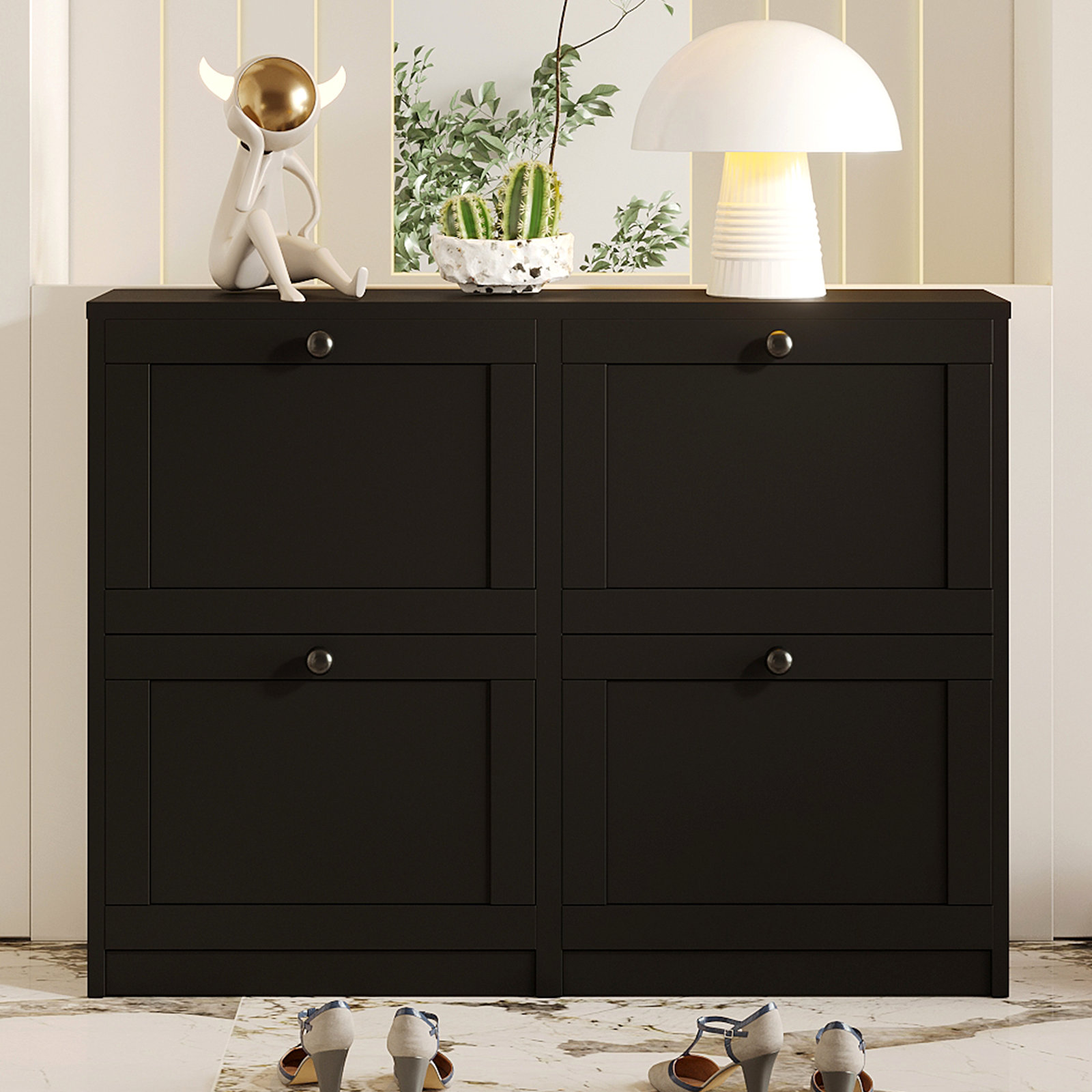 Latitude Run® Josy 16 Pair Shoe Storage Cabinet & Reviews | Wayfair