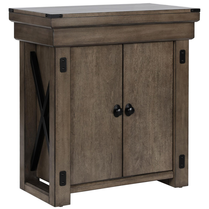 Larrison Rectangle Aquarium Stand, Rustic Grey