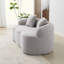 Canapé courbé avec accoudoir rond, canapé à compression avec 2 coussins, canapé crème pour petit espace, salon, chambre à coucher, sans assemblage-5240817