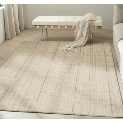 Calvin Klein CK041 Architectura 5'3" x 7'3" Natural Farmhouse Indoor Rug