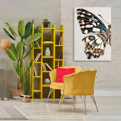 Spotted Butterfly Wing Canvas by Melissa Wang