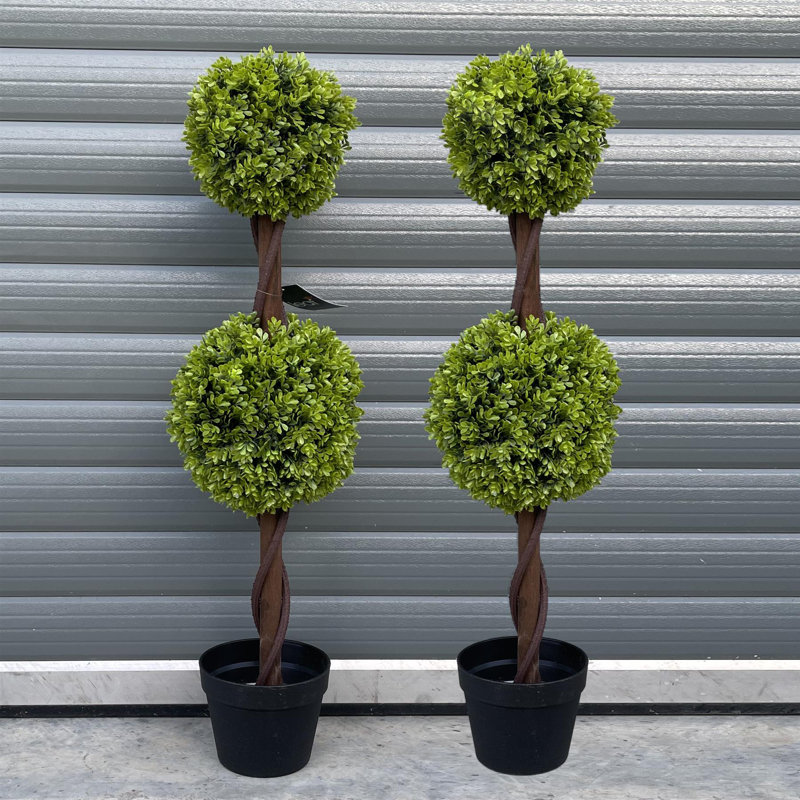 Faux Topiary in Pot Liner, 90cm H x 25cm W x 25cm D
