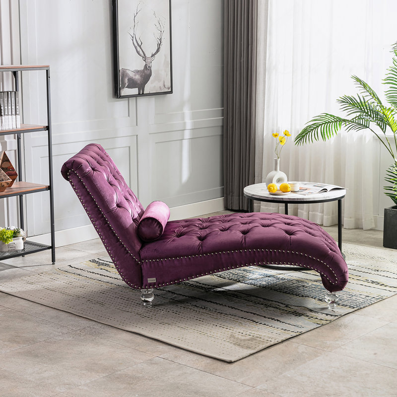 Canapé Leisure avec pieds en acrylique, Mauve