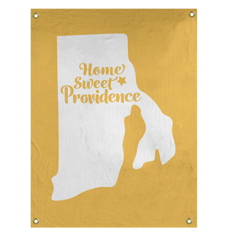 Tapisserie murale rhode island providence, H 80 po x l 59 po, Jaune
