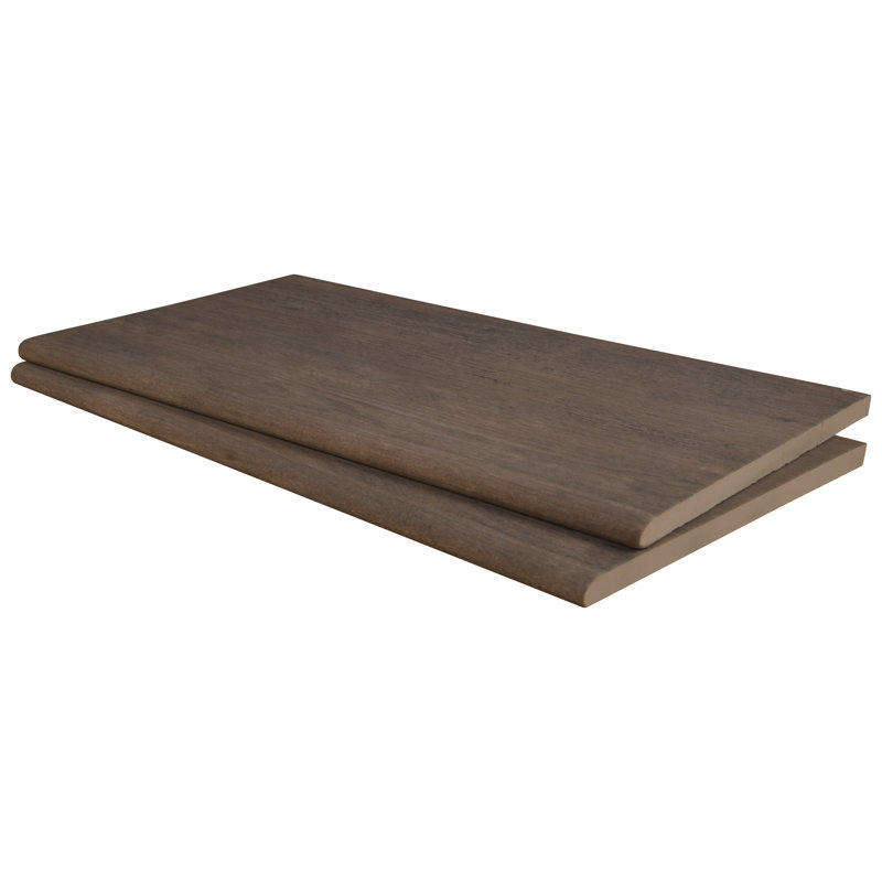 Duravia 13 in. x 24 in. x 0.79 in. Matte Porcelain Pool Coping (4.33 sq. ft./unit, 2 Piece), Briar Chestnut