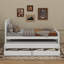 Lit plateforme simple avec tiroirs et lit gigogne-114349994
